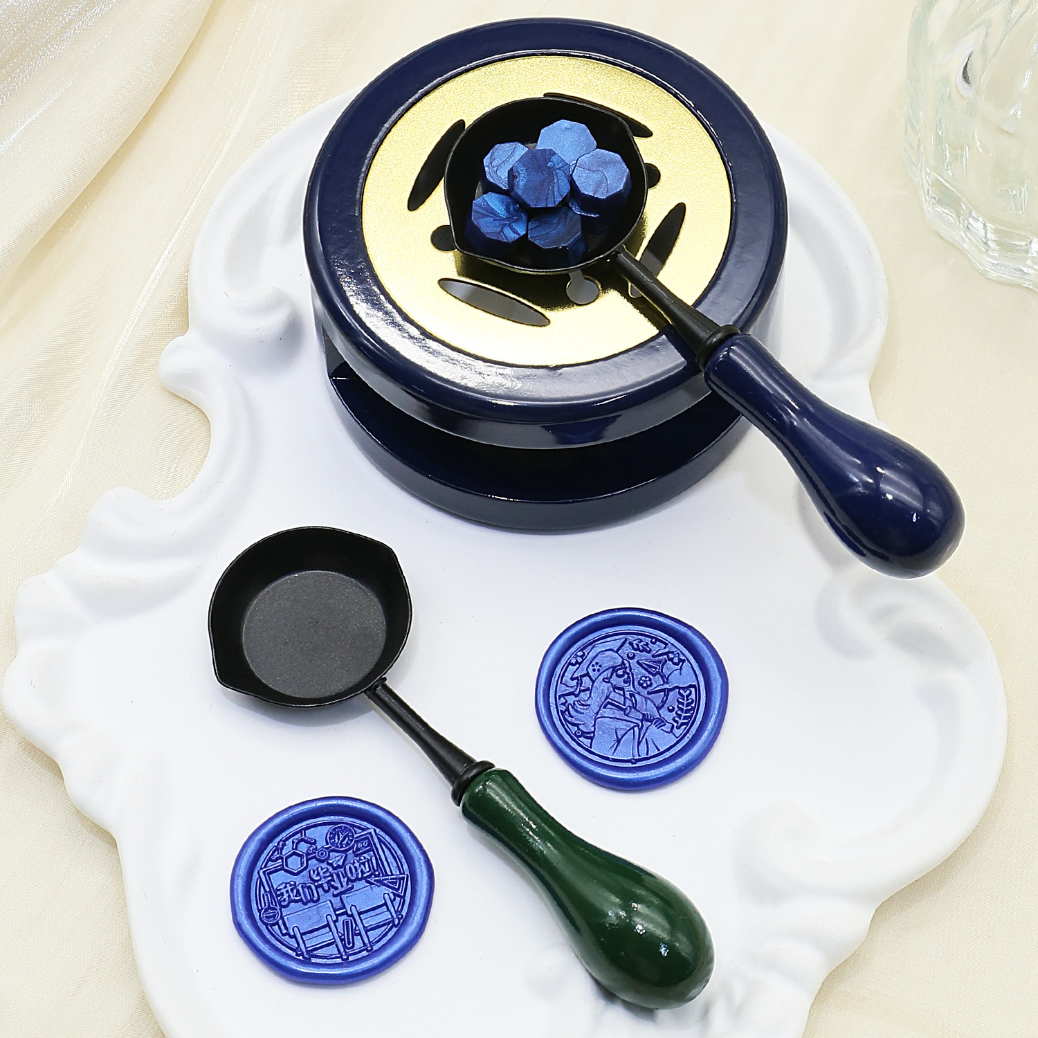 Cuchara antiadherente para sellos de cera, cuchara de fondo plano antiadherente para derretir cera, fácil de limpiar, se utiliza con horno de fusión, cuchara antiadherente.