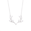 Fashionable advanced necklace, chain for key bag , pendant, silver 925 sample, high-quality style