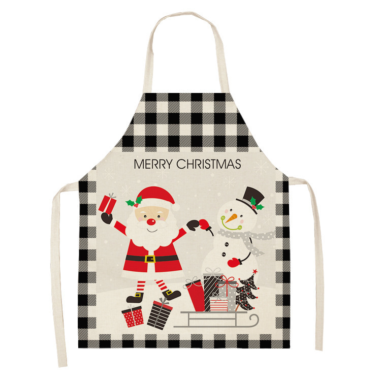 クリスマスエプロンアマゾン家庭用品家庭用防汚汚れ防止ノースリーブエプロン祭りパーティー親子エプロン|undefined