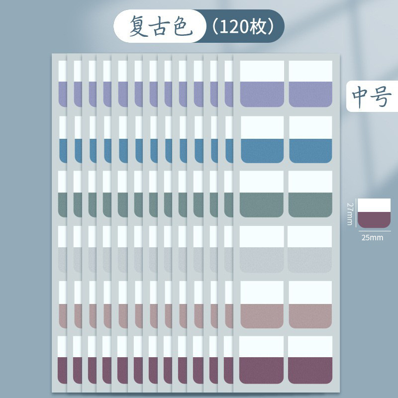 Etiquetas engomadas del índice etiquetas engomadas de la etiqueta de la paginación de la tarjeta pequeña se pueden escribir notas pegajosas estudiantes utilizan las etiquetas engomadas fluorescentes del indicador de la marca