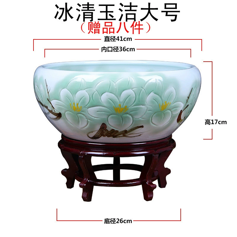 Настольный аквариум, большой цветочный горшок, ручная роспись