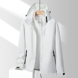 2023 jacket three-in-one detachable coat autumn and winter outdoor thickened waterproof windproof outdoor two-piece set