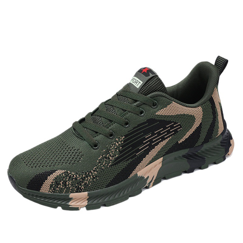 Autumn camouflage trend lightweight sneakers for men and women for…