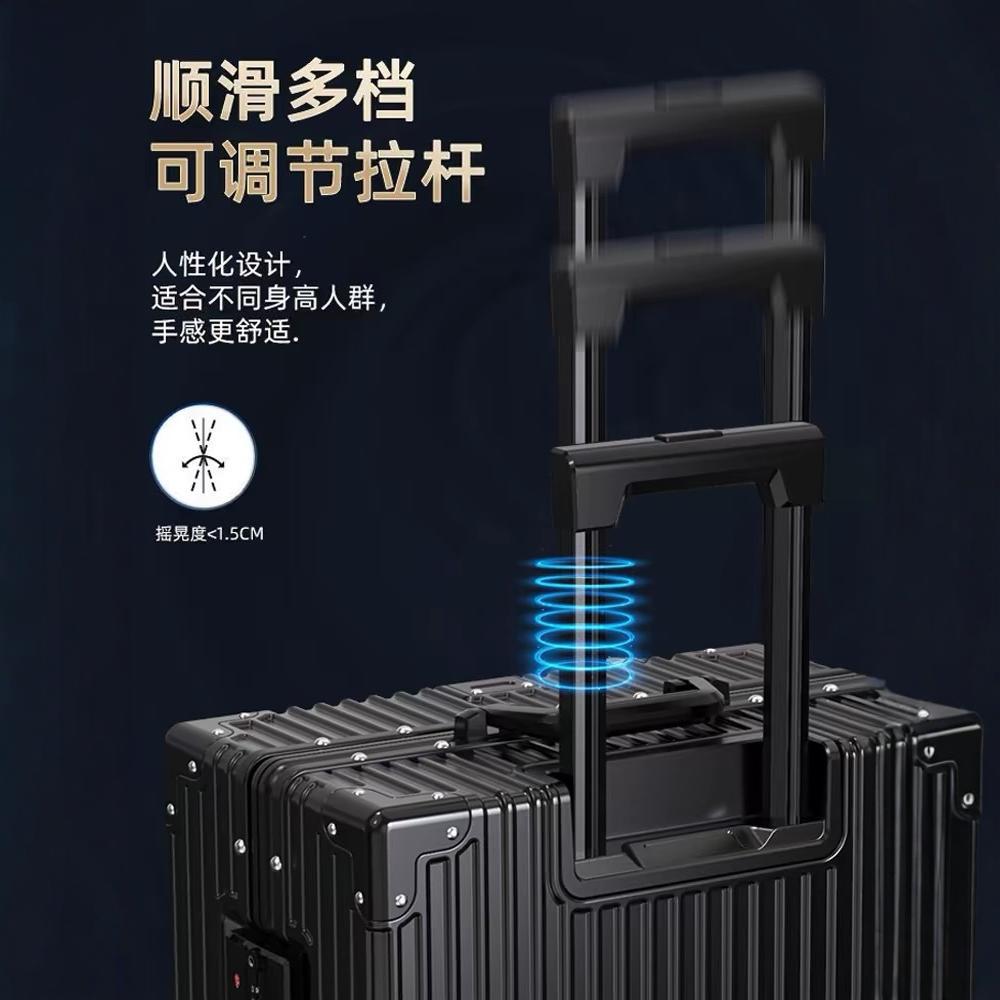 [Fábrica de selección estricta] estudiantes 20 pulgadas maleta de tracción de alto valor de rueda universal de 24 pulgadas marco de aluminio maleta de viaje de contraseña