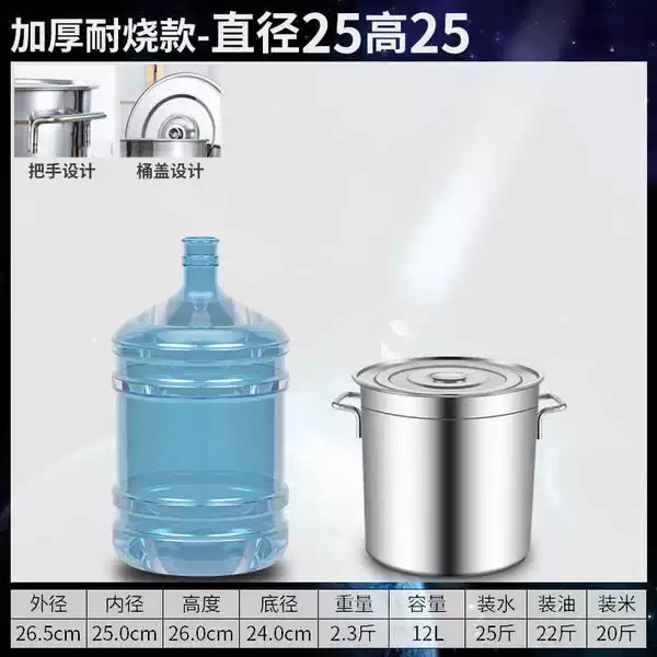 Утолщённая прочная модель, диаметр 25×высота 25 см, объём ~12 L