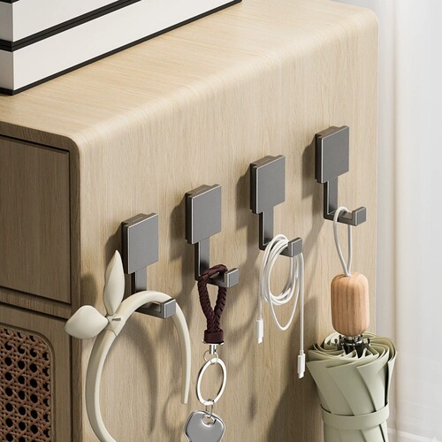 Clothes hook with hole for fixing, entrance wardrobe, shoe cabinet, entryway coat rack, single wall-mounted clothes hook