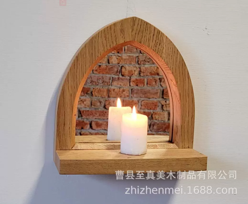 Деревянная стойка для хранения подсвечник настенное украшение бытовой подсвечник настенный