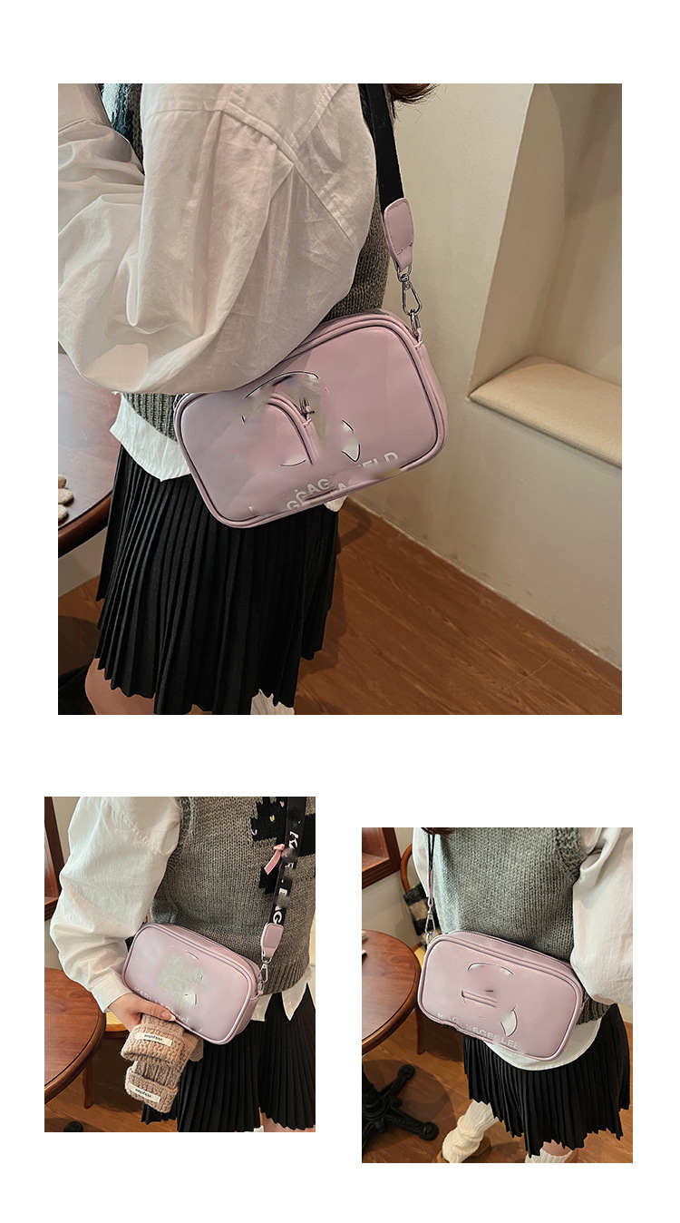 Bolsos transfronterizos Bolsos cuadrados pequeños europeos y americanos 2025 Nueva moda Bolso bandolera Bolso de cámara Lafayette impreso