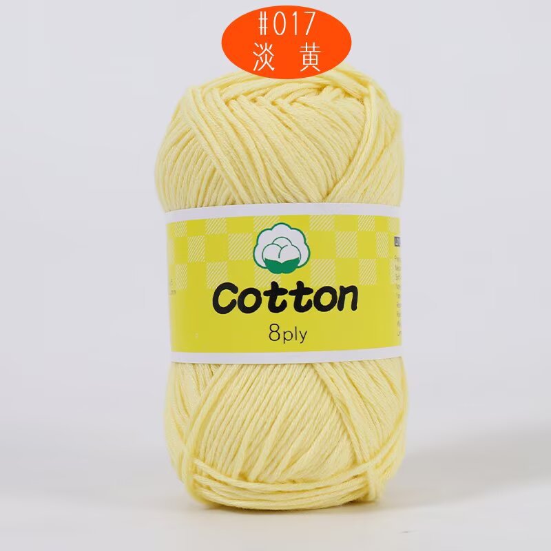 8 hilos de algodón de leche peinado de color sólido hilo de algodón tejido a mano bebé bebé bebé hilo de ganchillo hilo de muñeca al por mayor