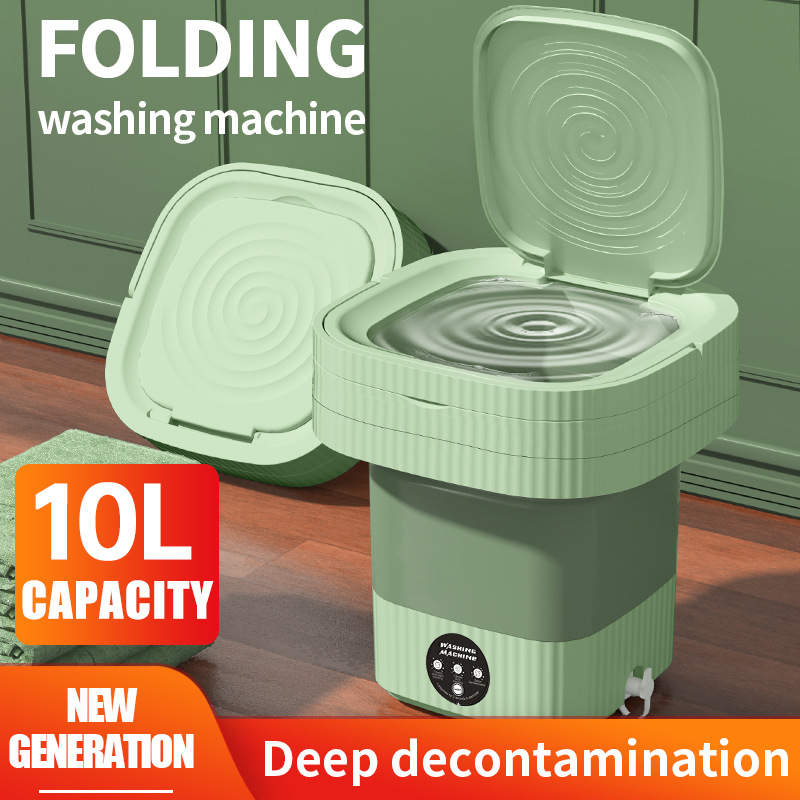 탈수바구니 + 10L 대용량 [그린] 물 12L 수납 가능, 물 12L 수납 가능 유럽 규격]