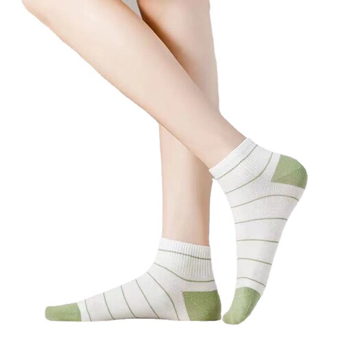 Socks for women Summer shallow mouth lime green breathable socks women's socks Harajuku style socks invisible socks women ins