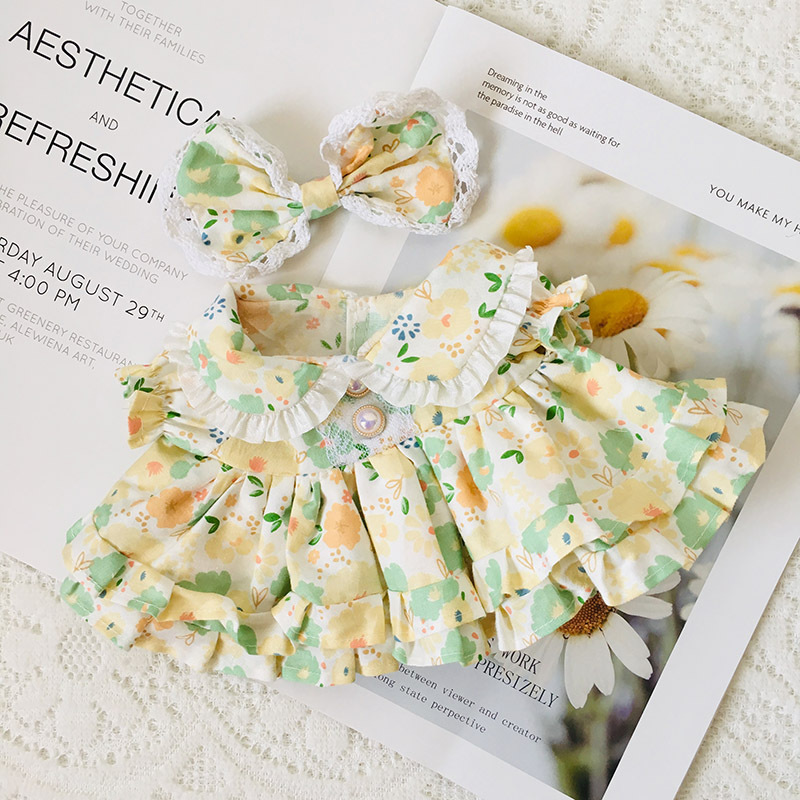 Celebridad en línea ácido hialurónico pato Ropa Accesorios felpa juguete falda pelo banda traje accesorios pequeño pato amarillo muñeca Accesorios