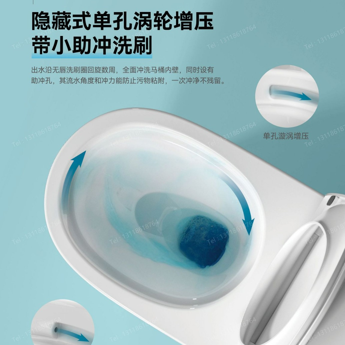 Fabricantes de inodoro mayorista de artículos sanitarios de Guangdong nuevos superpirrón de sifón de ahorro de agua silencioso doméstico