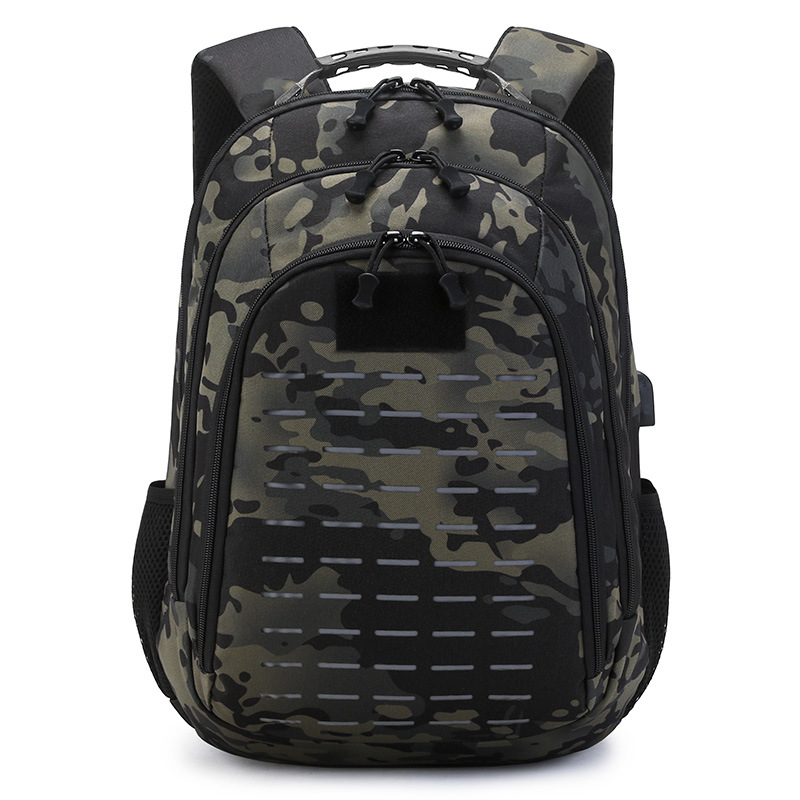 Freizeit-Tarnrucksack für Herren, wasserdichtes Bergsteigen, Outdoor-Gepäck, Reisetaktik, Computer mit großer Kapazität_voghion.com