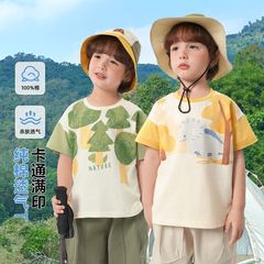 男の子用半袖Tシャツ、夏服、新作子供服、幼児用、ベビー用、子供用インナー、トップス、夏服、トレンド