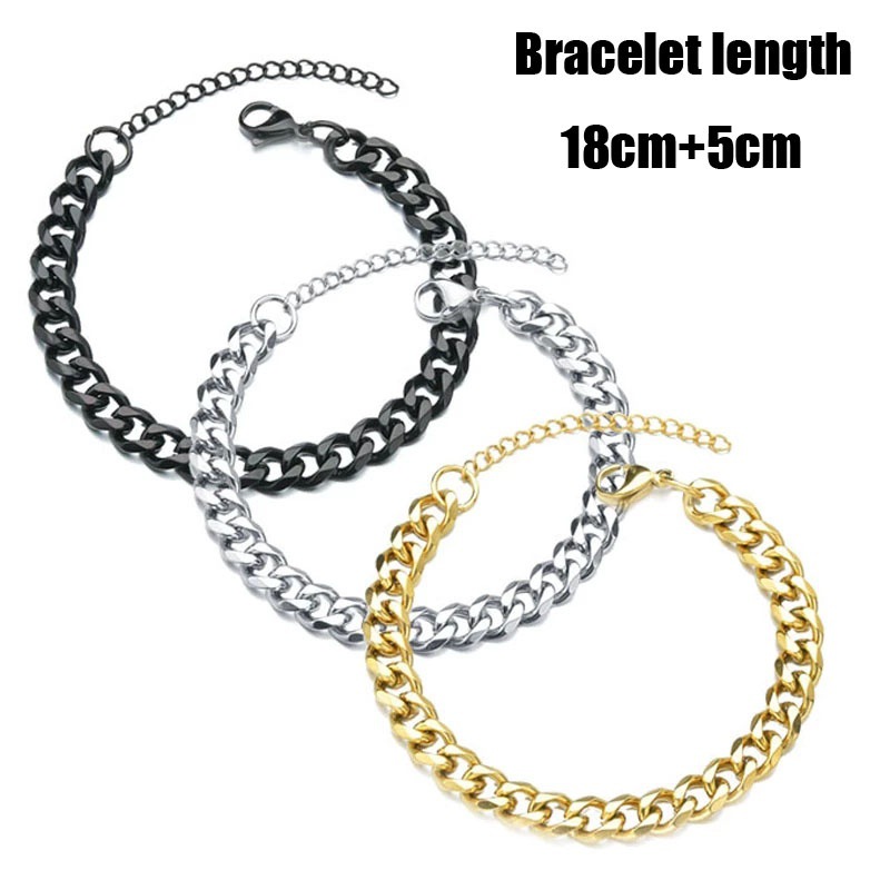 Simple Style Geometric Stainless Steel Plating Unisex Bracelets 1 Piece display picture 5