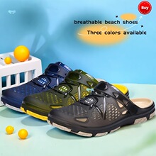 Summer Breathable Casual Slip On Shoes Solid Color pvc跨境