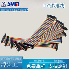 2.54IDC/6P-64POKI彩色线IDC彩排线连接器连接线软排线带插头线束