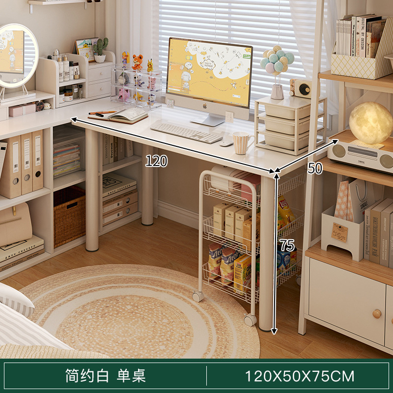 Comodador dormitorio de niñas 2 en 1 mesa de maquillaje 2025 nuevo estilo de crema de lujo ligero escritorio de escritorio casero de alta calidad