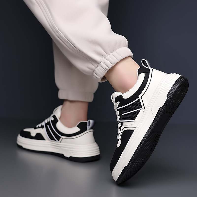 Zapatillas de deporte para hombre de primavera, zapatos de diseño de nicho transpirables, zapatos casuales deportivos de altura de suela gruesa para hombre, zapatos para hombre al por mayor