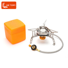 户外炉头 亚马逊热卖分体式防风炉带电子打火野营野餐便捷炉具