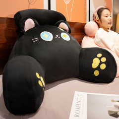ベッドの上のクッションの大きい背もたれのソファーのベッドの上の学生の枕の柔らかい包みの腰のクッションのベッドは抱き枕の半分の横の神器に寄りかかっています。
