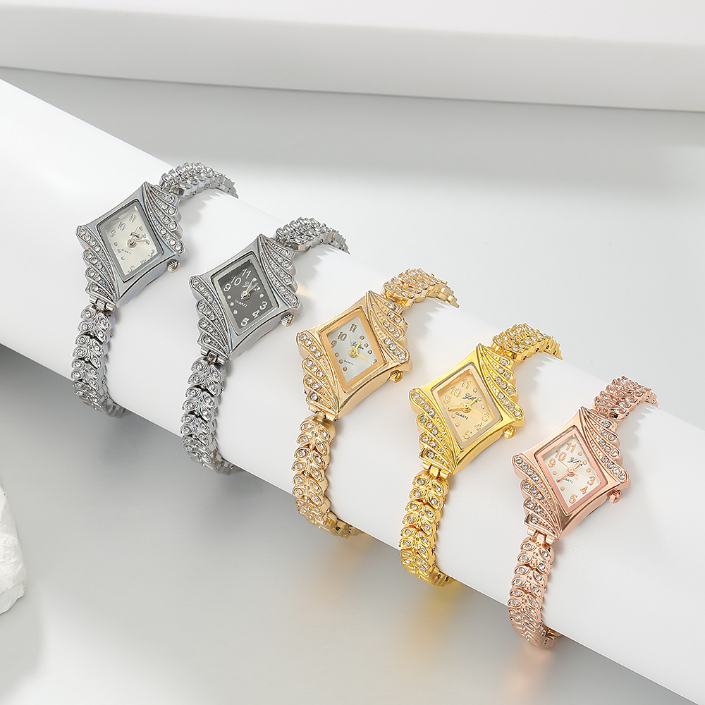 New Women's Niche Luxury Diamond-Shaped Baby's Breath Watch Student Fashion Alloy Bracelet Watch Hot Selling Cross-Border