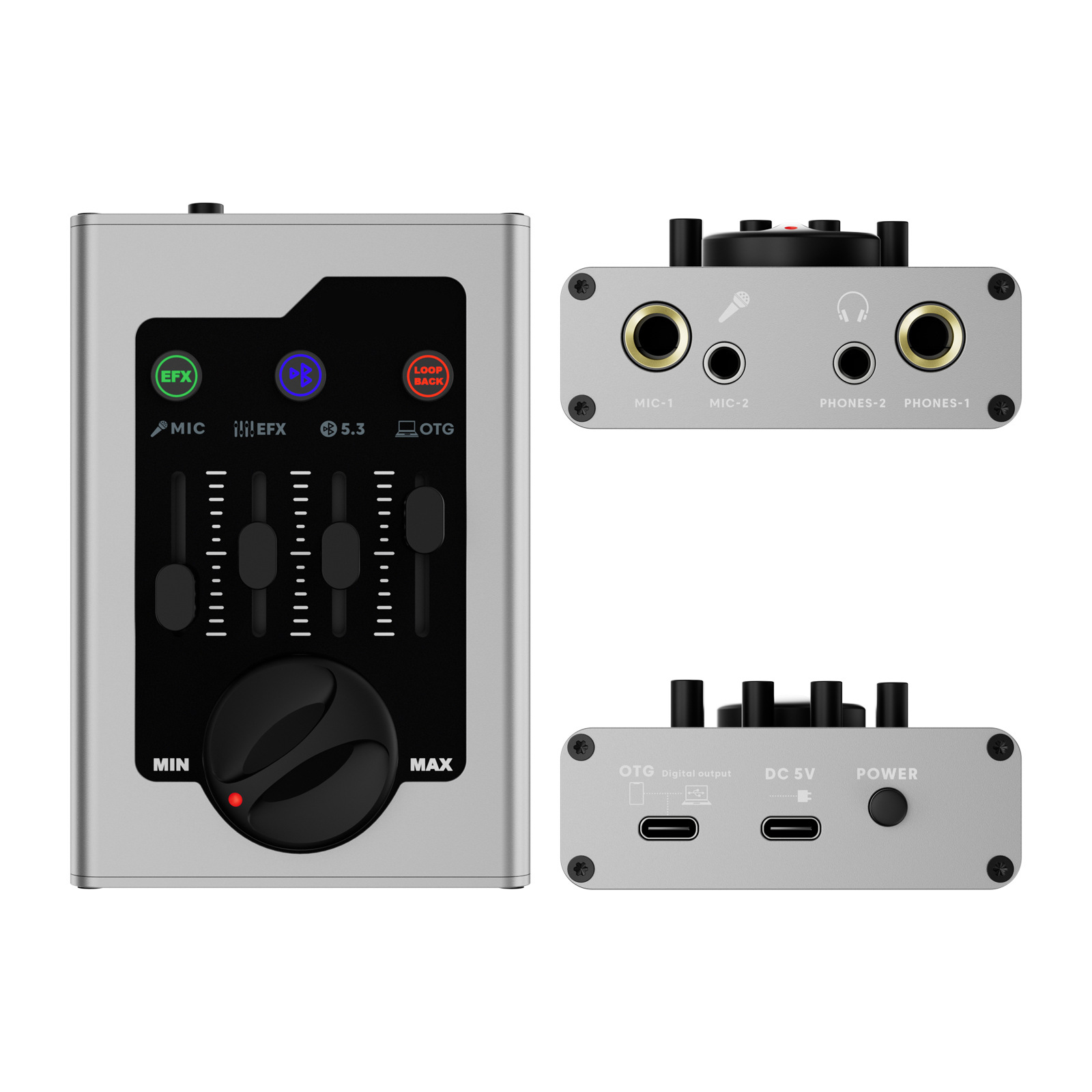 Tarjeta de Sonido para Transmisión en Vivo OTG para Grabación en Celular y PC