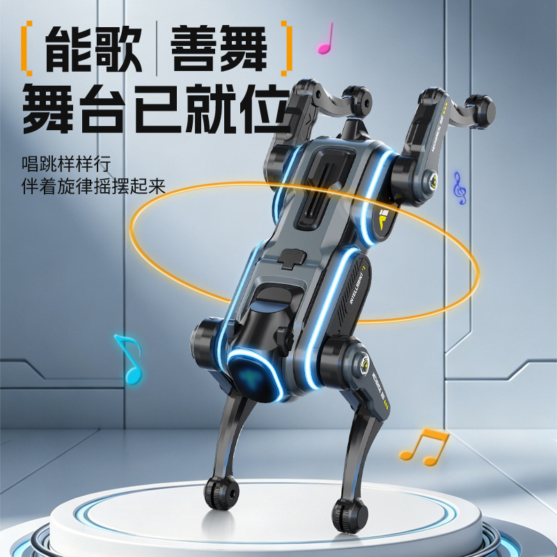 Transfronterizos AI inteligente robot perro control de voz tecnología de programación mecánica perro juguete niño robot control remoto image 5