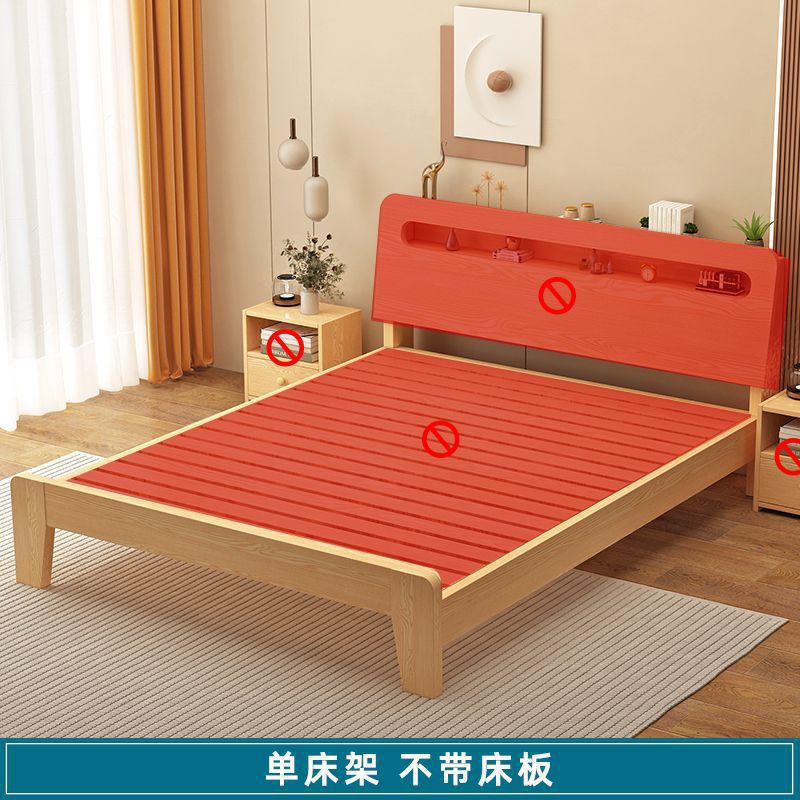 Fábrica directa moderna simple económica doméstica 1.2m marco de cama individual 1.5m cama doble 1.8m alquiler