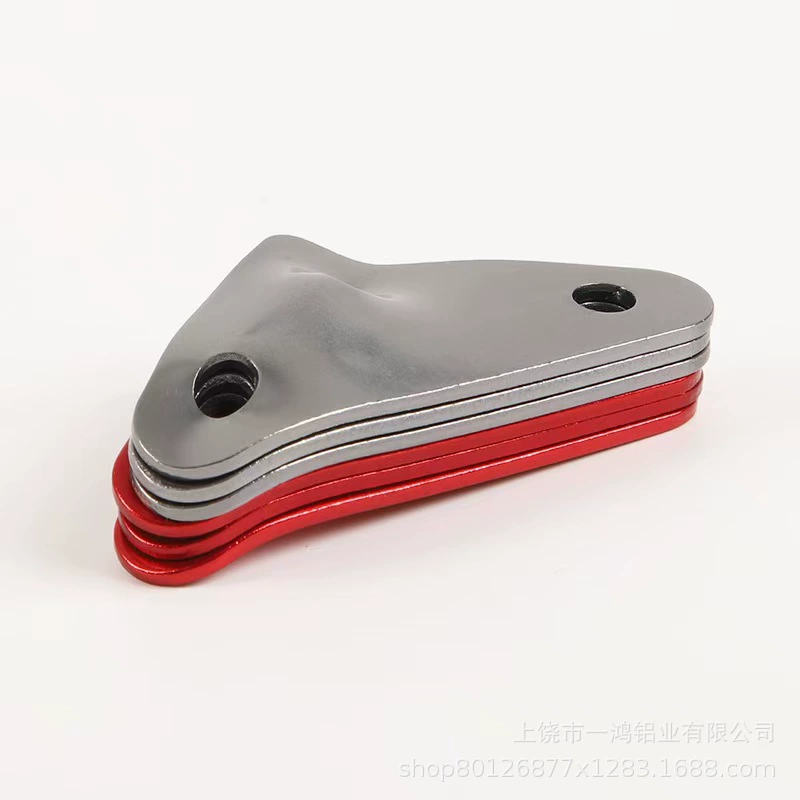 Amazon трансграничная электронная коммерция, бестселлер, треугольная пряжка для веревки, пряжка для веревки из алюминиевого сплава, производитель, оптовая продажа, настраиваемый логотип