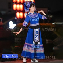 少数民族服装女苗族广西壮族瑶族土家族舞蹈演出服云南彝族演出服