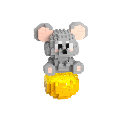 [Wholesale dropshipping] Compatible with Lego micro-particle assembled building blocks puzzle twelve zodiac planet ornaments cute