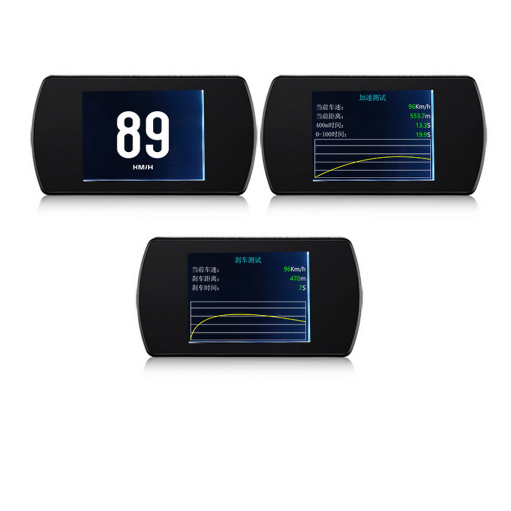 4.3inch Car HUD Head-Up Display GPS System Projection Speed Clock Low Voltage Alarm T800