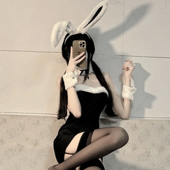 Sexy lingerie for women, velvet, cute and sweet bunny girl suspender skirt, cosplay uniform suit, dropshipping