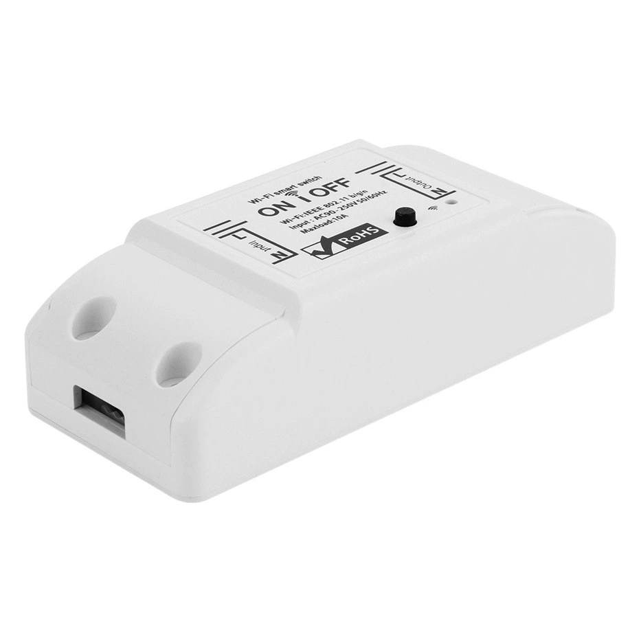 Умный мини-переключатель Tuya с Wi-Fi, голосовое приложение, пульт дистанционного управления, таймер, скрытый переключатель