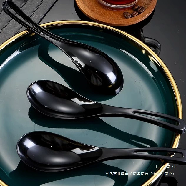 Одноразовая ложка, пластиковая прозрачная ложка для супа, упакованная на вынос, ложка для риса, десертная ложка, индивидуальная упаковка, утолщенная