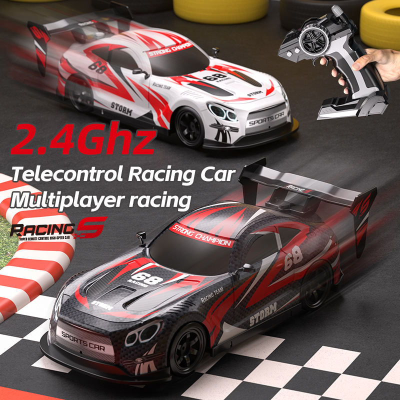 Professional RC remote control car for adults and children, drift car, electric flat sports car model, 4WD racing car toy for boys