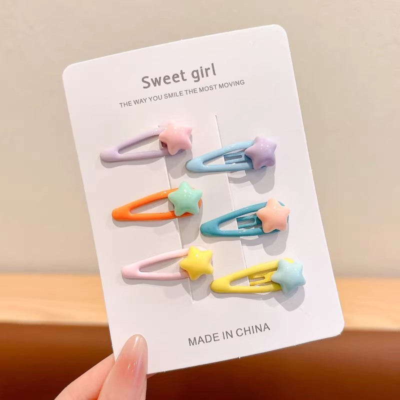 Broches para Cabello BB con Estrella de Cinco Puntas Aleación para Mujeres