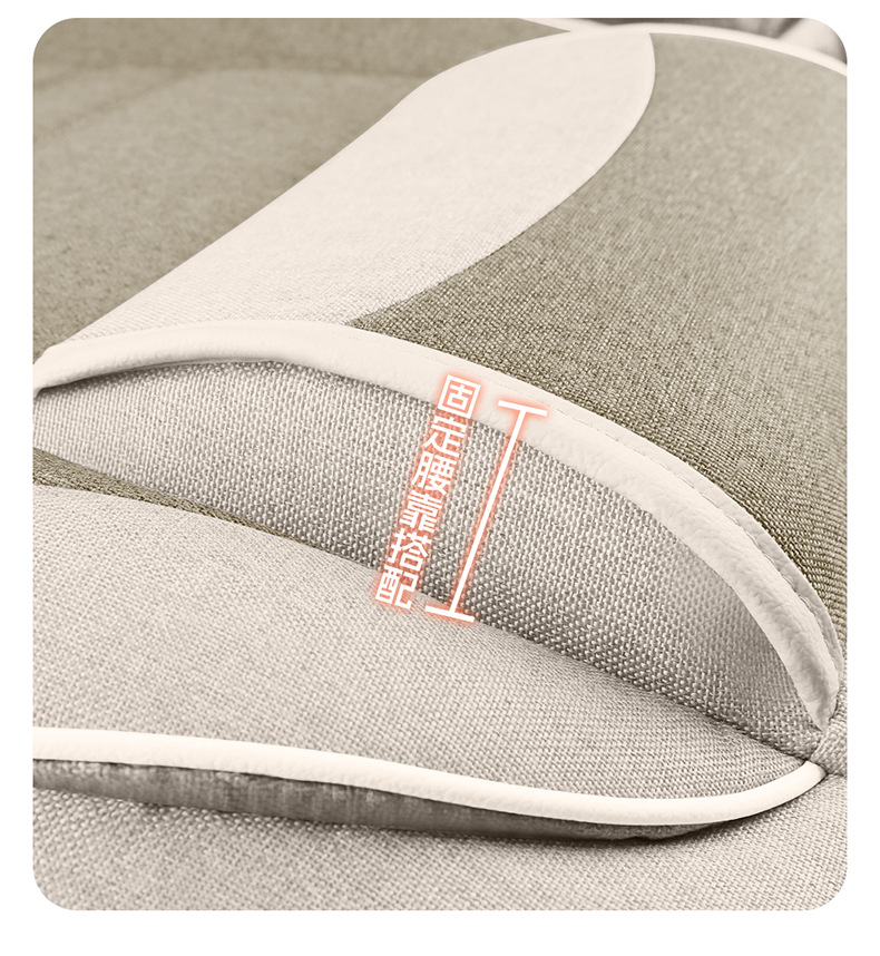 Cross-Border 2026 New Model Coarse Linen Full-Cover Seat Cushion, Breathable, Wear-Resistant, Suitable for All Seasons, Five-Seater Car Seat Cover