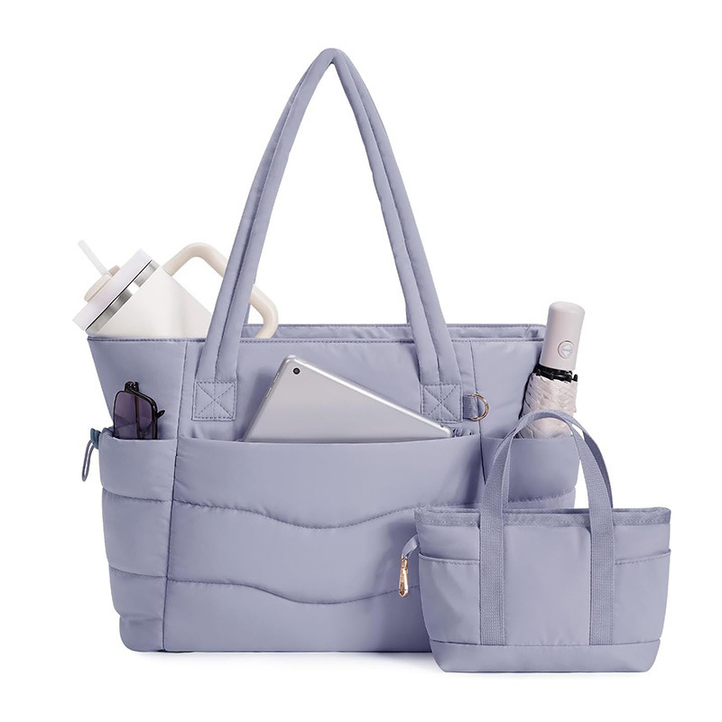 Amazon nueva bolsa de tote, bolsa de viaje de yoga de gran capacidad, bolso de hombro portátil ligero, bolso de moda casual