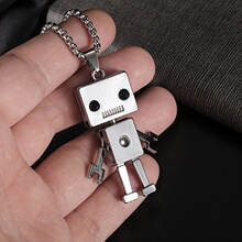 M 40429 Hip-hop Titanium Steel Pendant Necklace �����Ѹֵ�׹