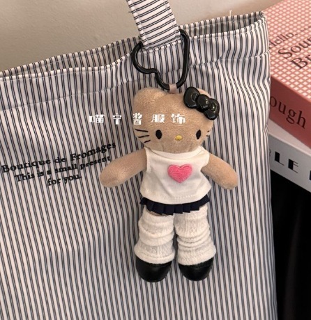 ロングレッグ kt ペンダントコレクションキティぬいぐるみペンダントかわいい kt 猫ラブバックルランドセルペンダントキーホルダーメンズ|undefined