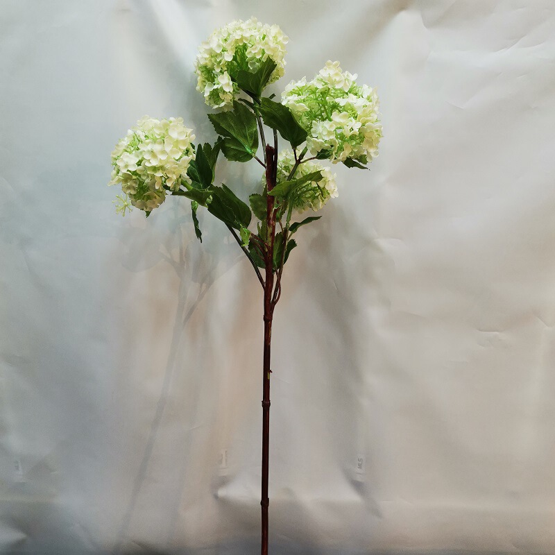 Wedding decoration 4-head wooden hydrangea artificial flower wedding photo set artificial eight fairy flower Home Decoration Group flower