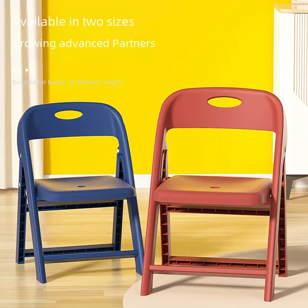 Plastic folding chair backrest portable small size thickened children's kindergarten small chair cartoon children's folding stool