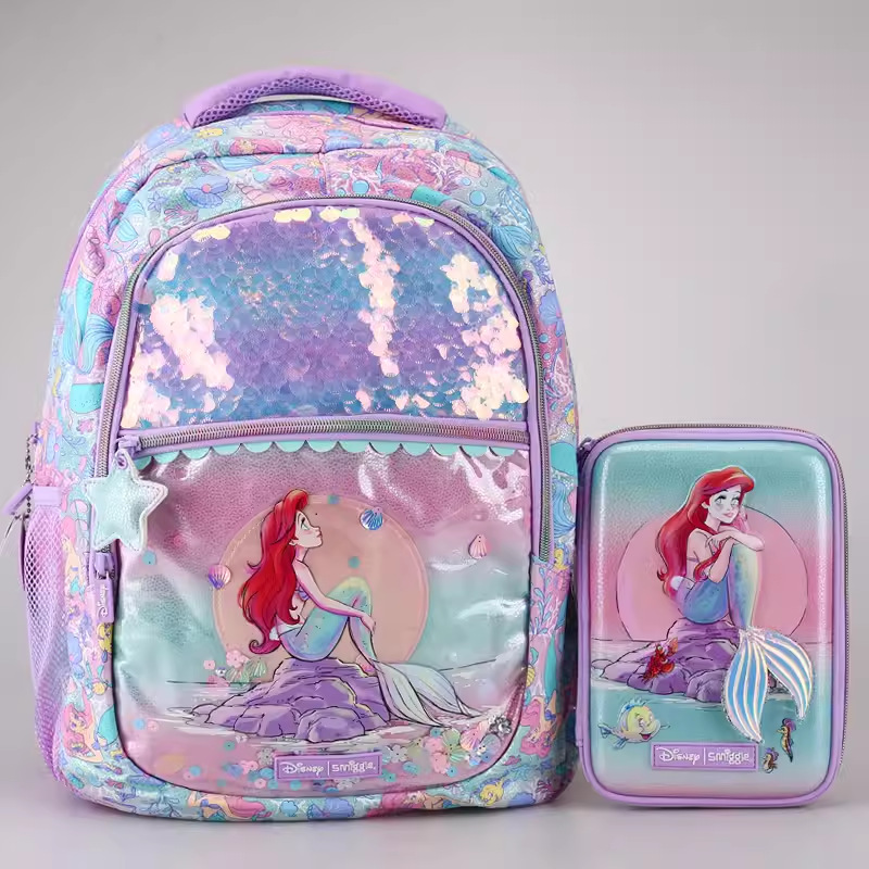 Australian smiggle Large Schoolbag Primary and Middle School Children's Large Capacity Backpack Cartoon Outdoor Leisure Bag