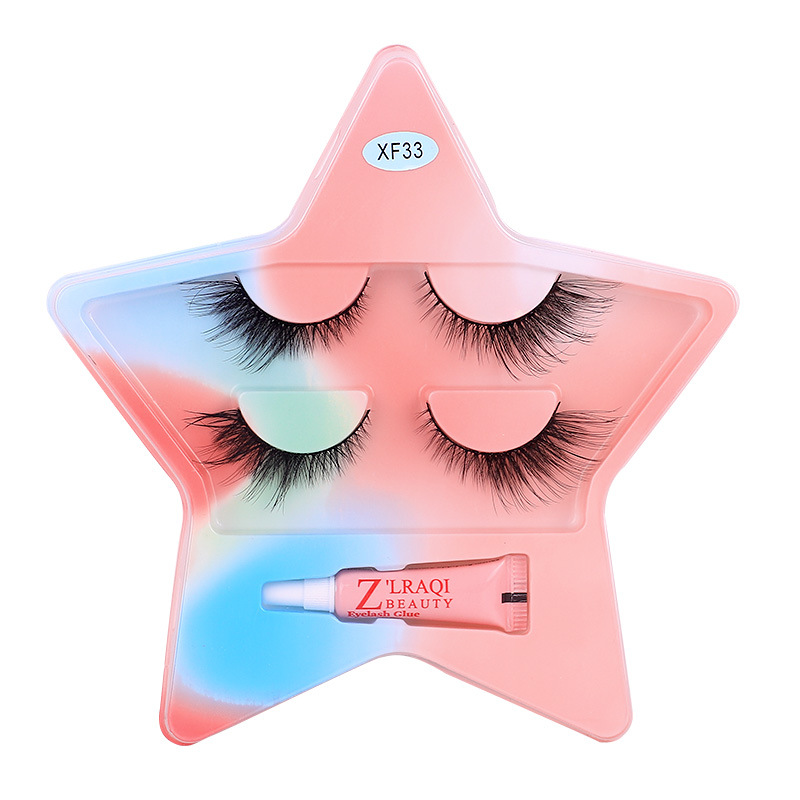 10 pares de pestañas postizas tridimensionales de tallo duro, estilo europeo y americano, pestañas en racimo completas y densas, pestañas postizas de una sola pieza para maquillaje de escenario para maquilladores.