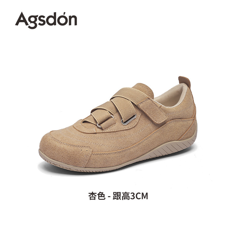 奥古狮登芭蕾德训鞋女2025新款秋季软底轻便休闲平底魔术贴运动鞋|undefined