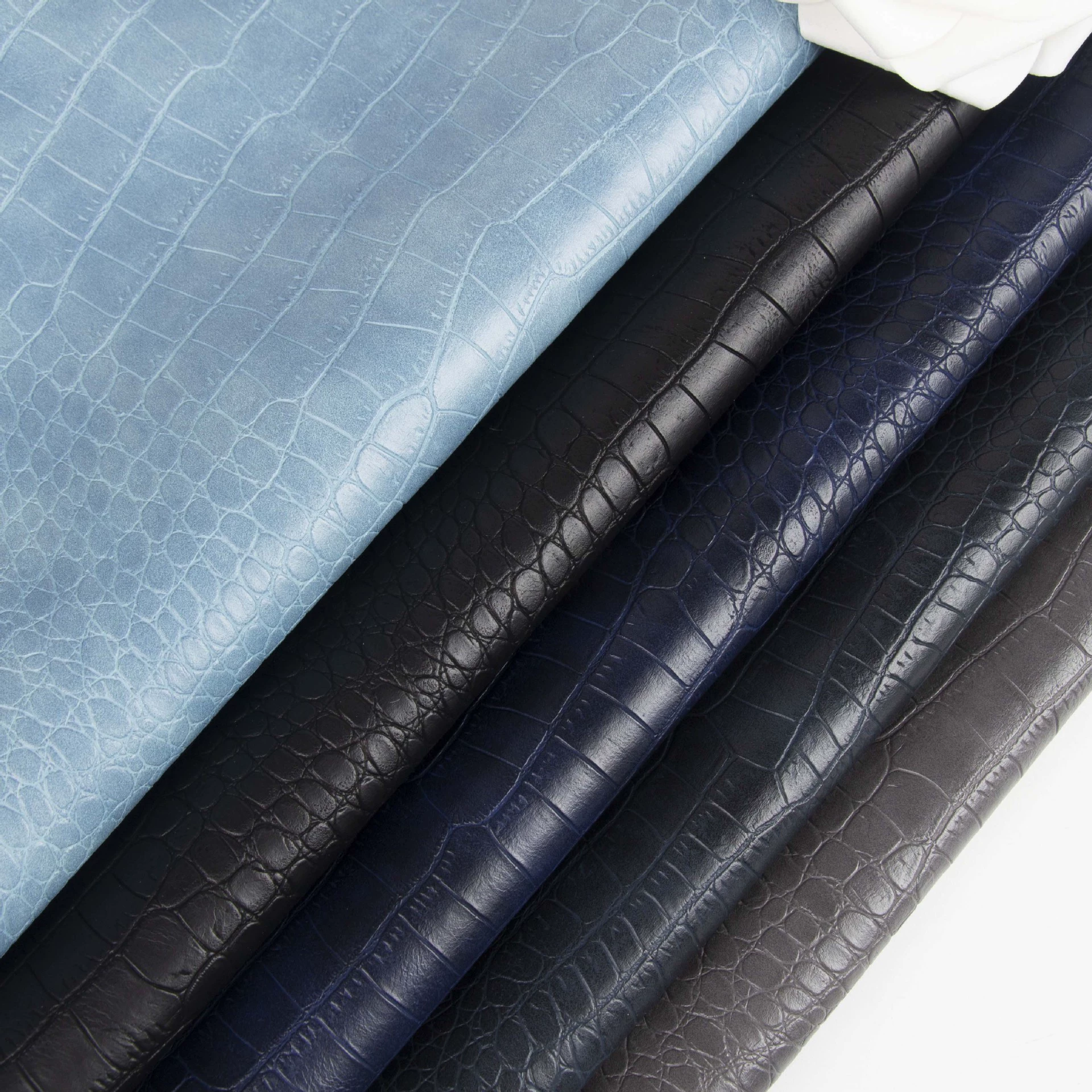 В наличии оптом Крокодил шаблон PU кожа 0,7 мм полный палку, TC кожа кожаная обувь сумки одежда искусственная кожа