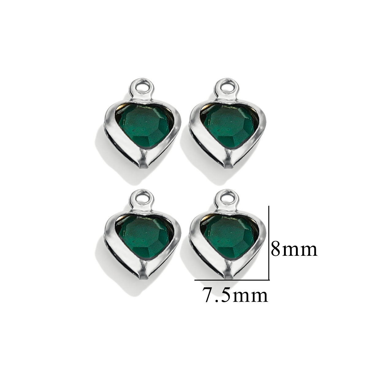 Serie de gotas de cristal de acero inoxidable nicho de alta calidad collar de colgante de acero de titanio DIY accesorios de joyería mayorista